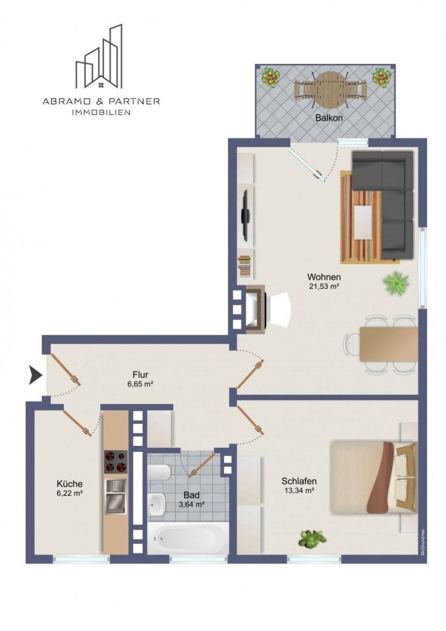 Grundriss Wohnung Wiesbaden-Biebrich