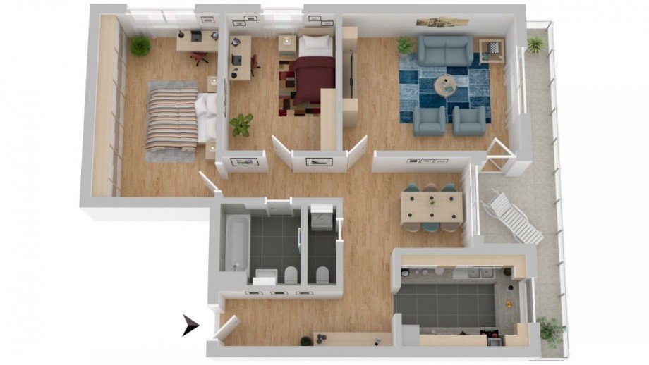 Grundriss Etagenwohnung Frankfurt am Main