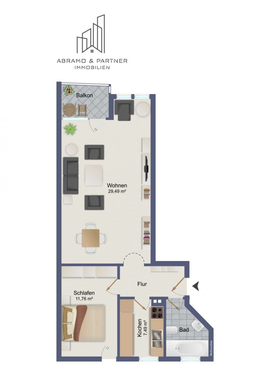 Grundriss Etagenwohnung Bischofsheim