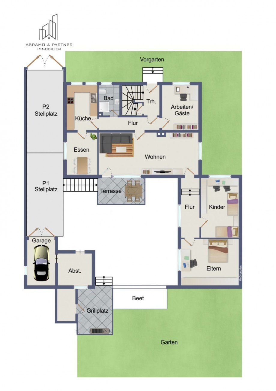Grundriss Erdgeschoss Haus Riedstadt