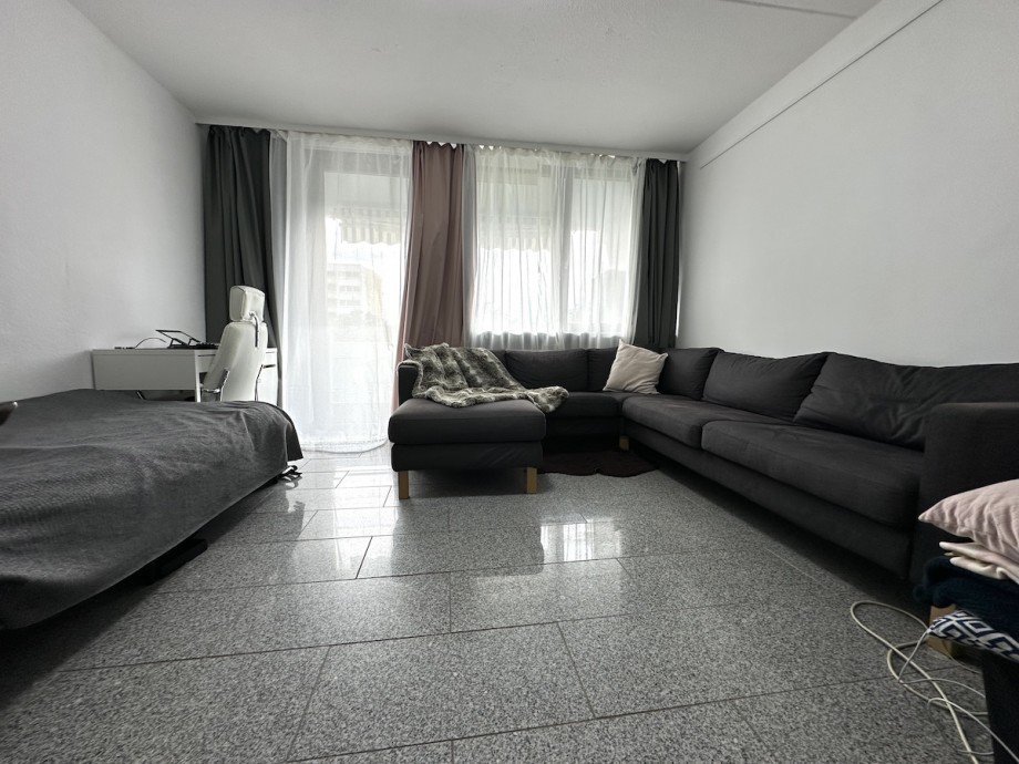 Wohnzimmer Etagenwohnung Mainz